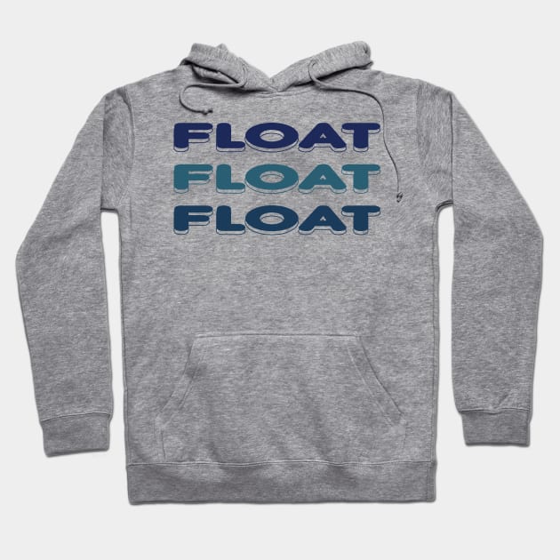 Float Blue Hoodie by The E Hive Design